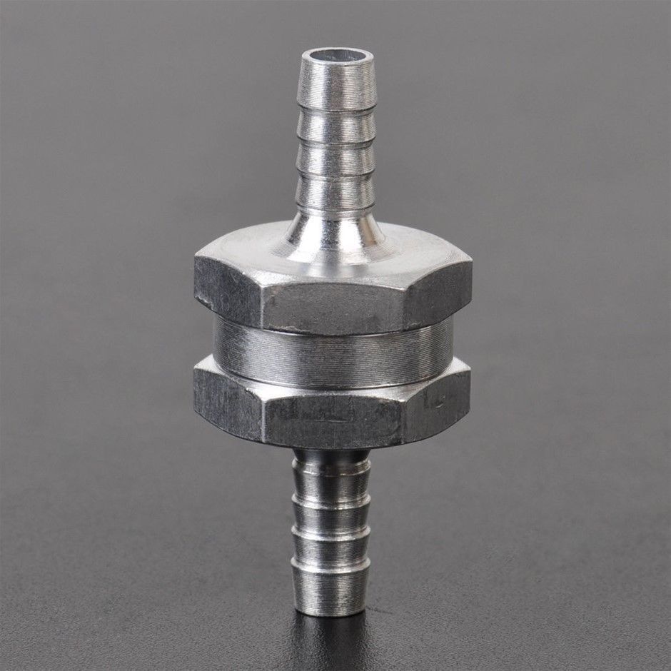 6mm 1/4" Aluminium Alloy One Way Non Return Check Valve Petrol Diesel