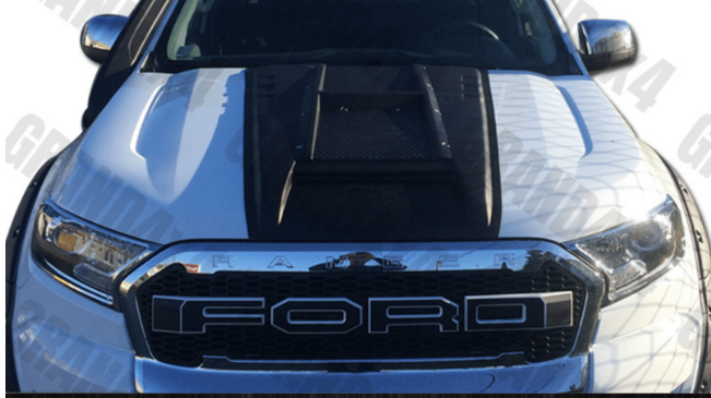 BONNET SCOOP HOOD SCOOP MATTE BLACK SUITS FORD RANGER PX 2015-2020