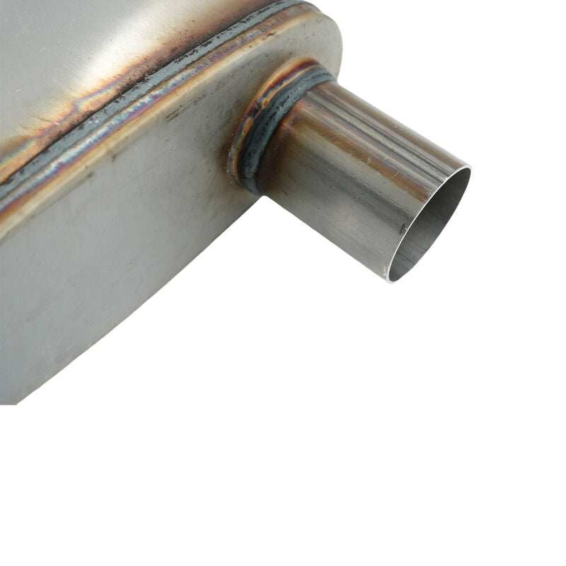 2" Inch 50mm Sports Exhaust Muffler Centre/ Offset 4" x 9" x 14" Stainless Steel