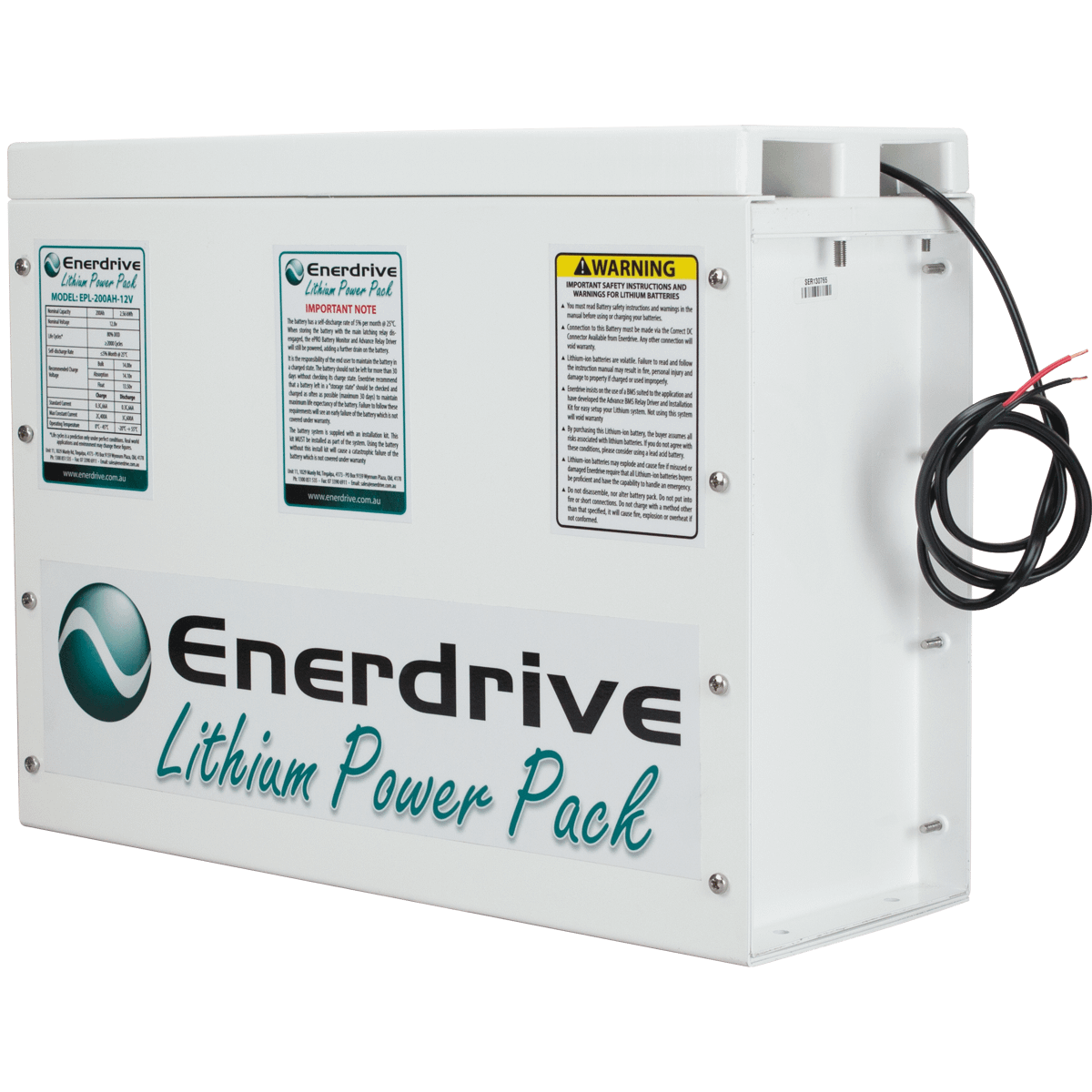 200Ah Compact Pro Series Lithium Battery 12V - EPL-200AH-12V-COMP