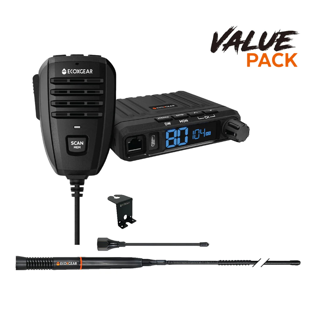 ECOXGEAR Extra Wide High Contrast VA (Vertical Alignment) LCD Display with Noise Reduction Circuitry, ECOXGEAR ECOXTALK Super Compact 5.0W - Value Pack