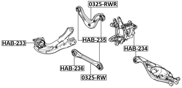 1 x Rear Axle Trailing Arm Fit For Honda Accord 1.5 VTEC Accord X Saloon CV Civic FC FK CR-V RW 52370-TLA-A01