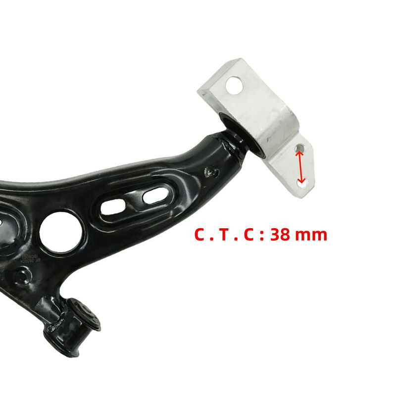 Front Lower Control Arm Right Hand Side Centre To Centre 38mm Fit For Volkswagen TiguanI 5N 2008-2016