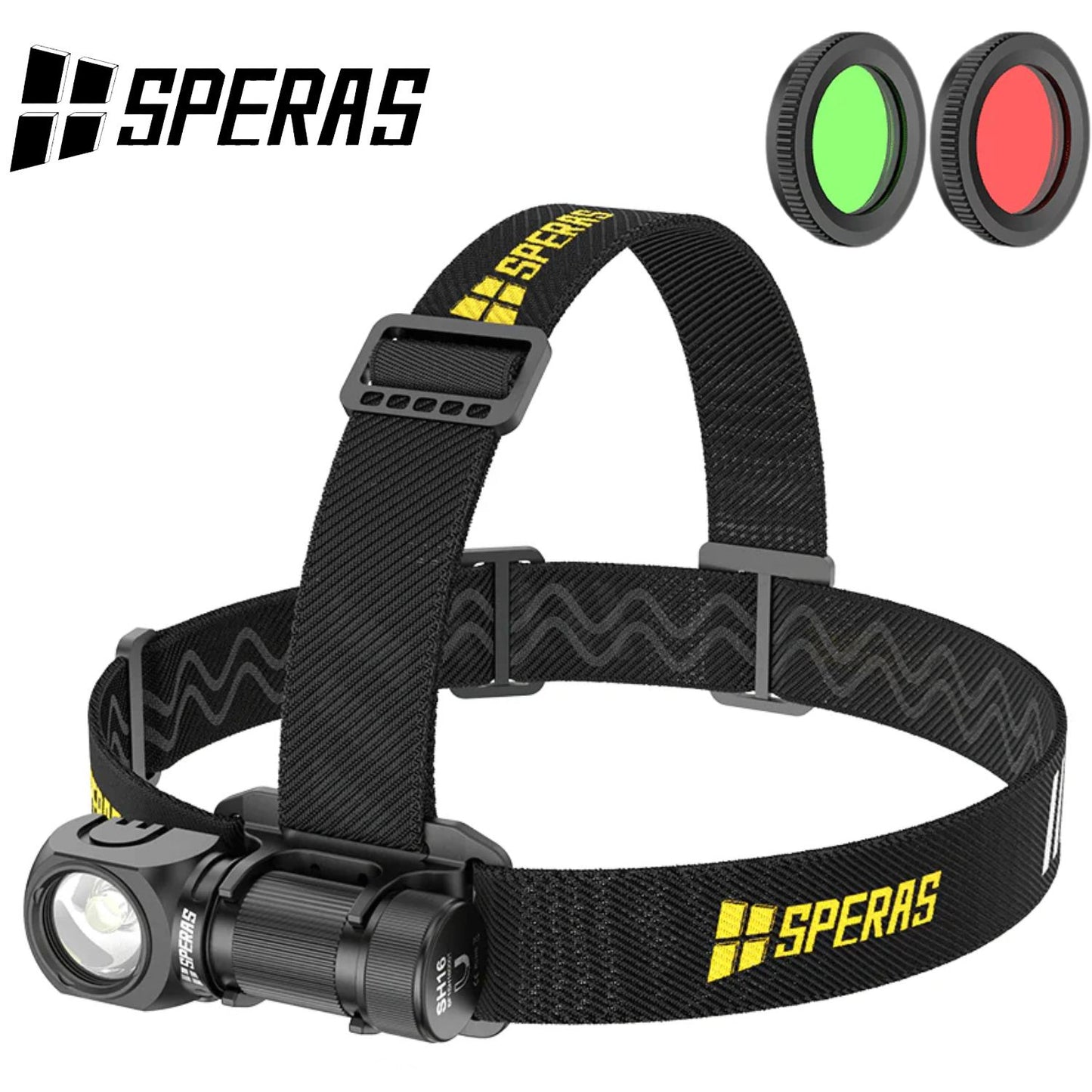 Speras Magnetic Headlamp w Red & Green Filters