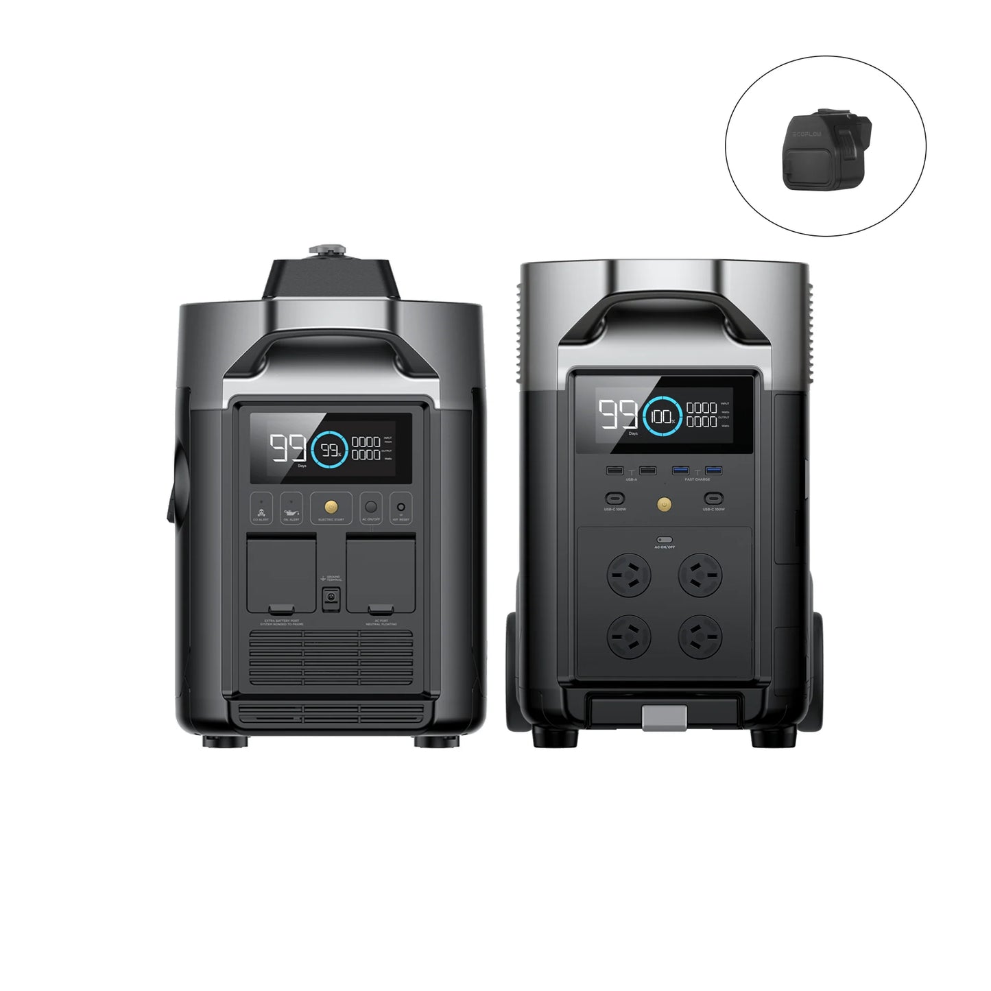 Ecoflow Delta Pro Power Station with 3600W total AC Output and Built in 3600Wh (300Ah@12V) Battery