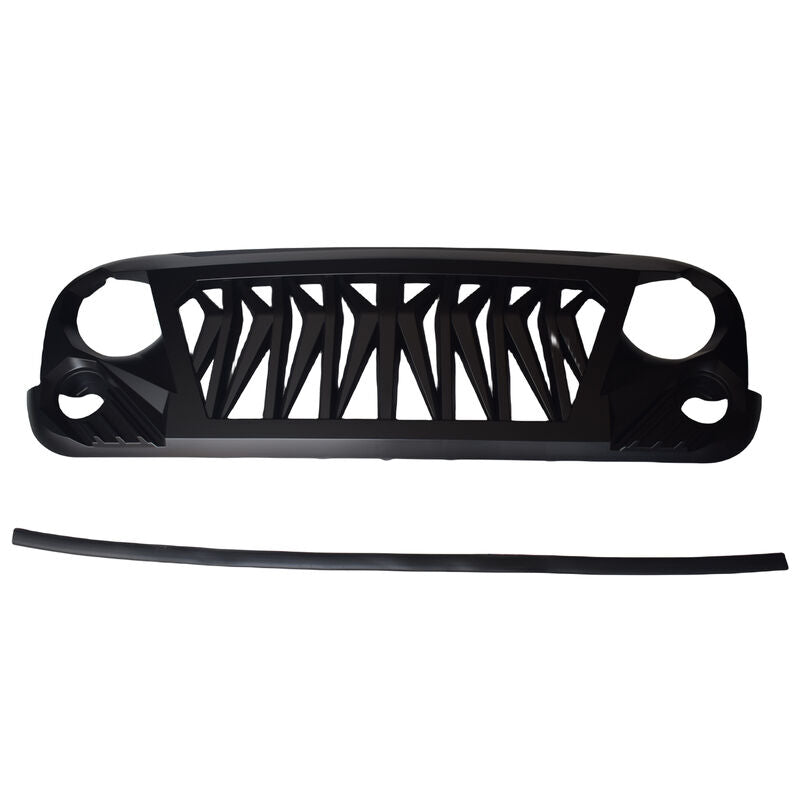 Black ABS Gladiator 2nd Gen Grille Fit For Jeep Wrangler JK JKU 2007-2018