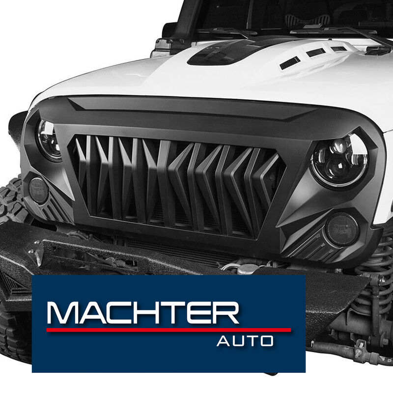 Black ABS Gladiator 2nd Gen Grille Fit For Jeep Wrangler JK JKU 2007-2018