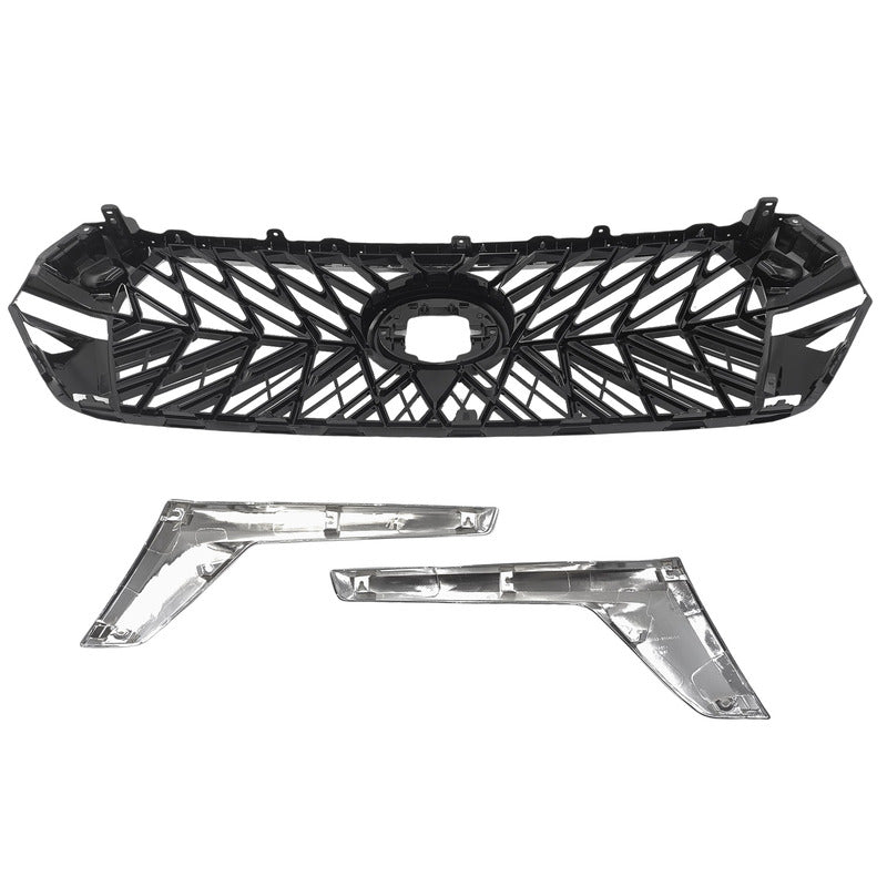 Chrome Black Grille Fit For Toyota Landcruiser 200 Series 2016-2021