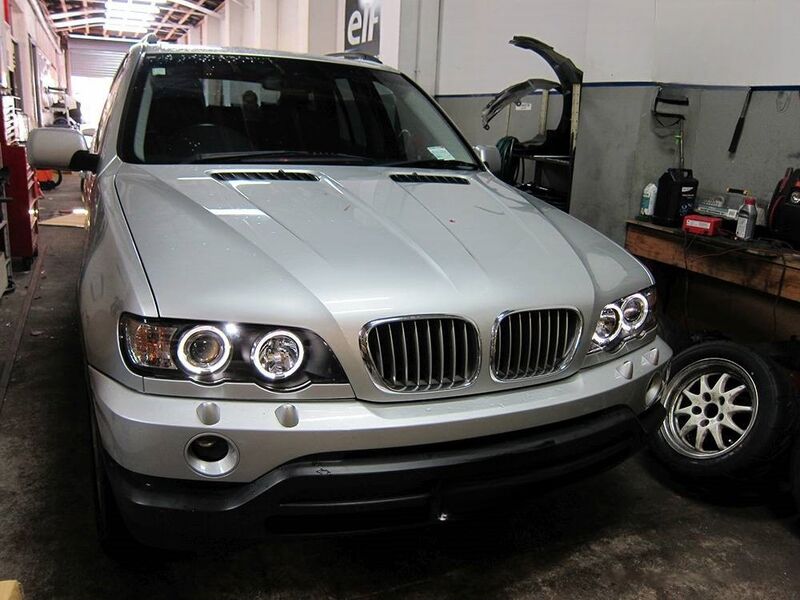 CCFL Angel-Eyes Projector Head Lights Fit For BMW X5 E53 PRE LCI 2000-2003
