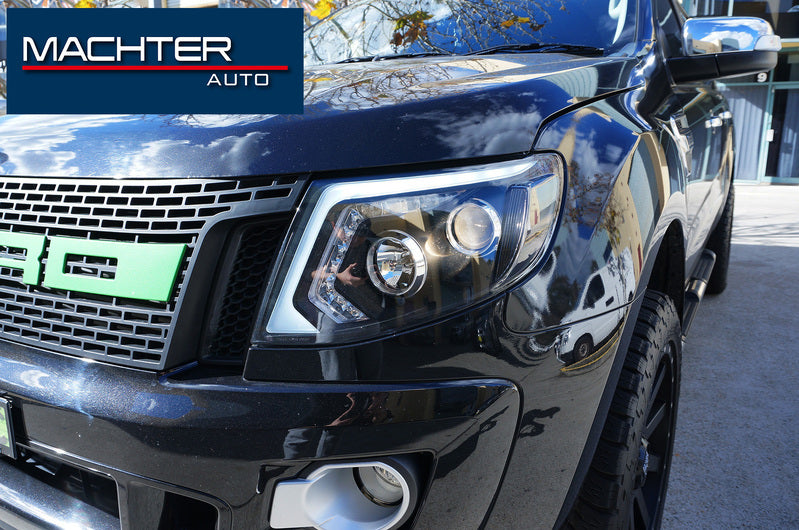 DRL LED Projector Sequential Indicator Head Light Fit For Ford Ranger PX MK1 2011-2015