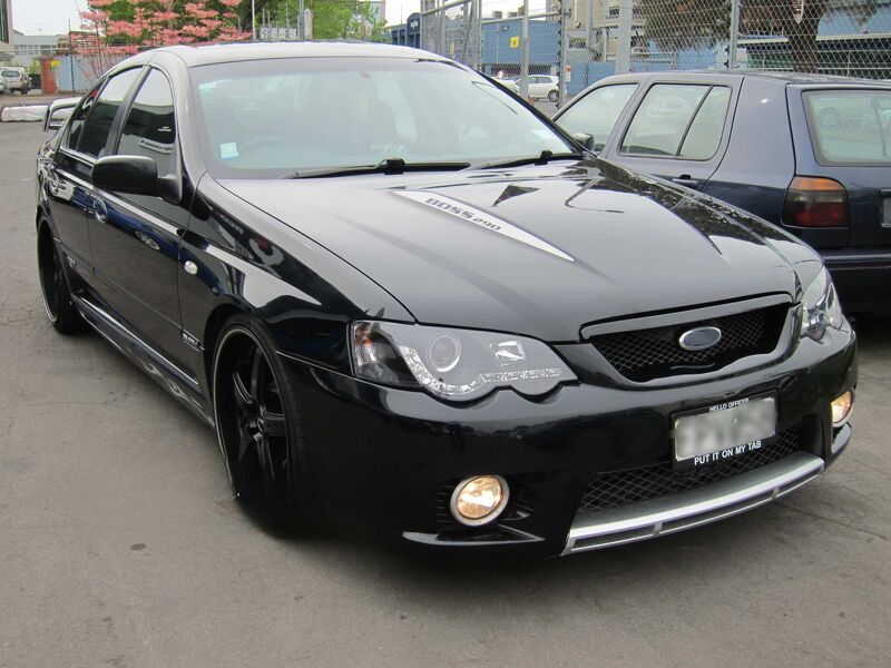 Black DRL LED Headlights Fit For Ford Falcon BA BF XR6 XR8 2002-2008