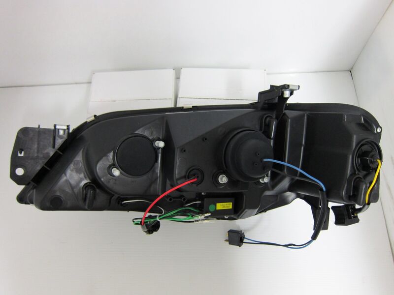 Black DRL LED Headlights Fit For Ford Falcon BA BF XR6 XR8 2002-2008