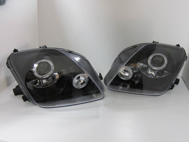 Black CCFL Angle Eye Projector Headlights Fit For Honda Prelude VtiR VtiS Type S 1996-2001