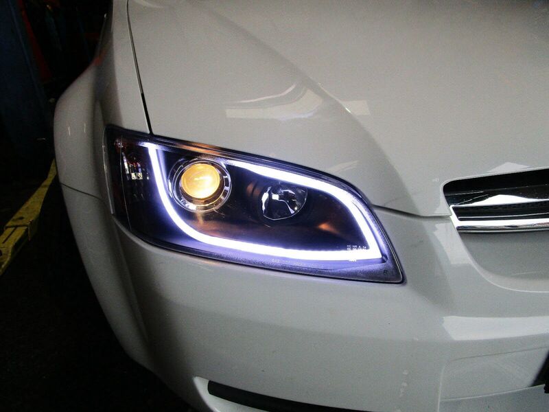 3D DRL LED Projector Headlights Fit For Holden Commodore VE HSV SV8 S1 2006-2010