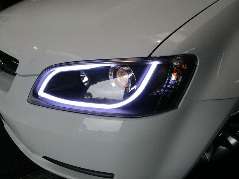 3D DRL LED Projector Headlights Fit For Holden Commodore VE HSV SV8 S1 2006-2010