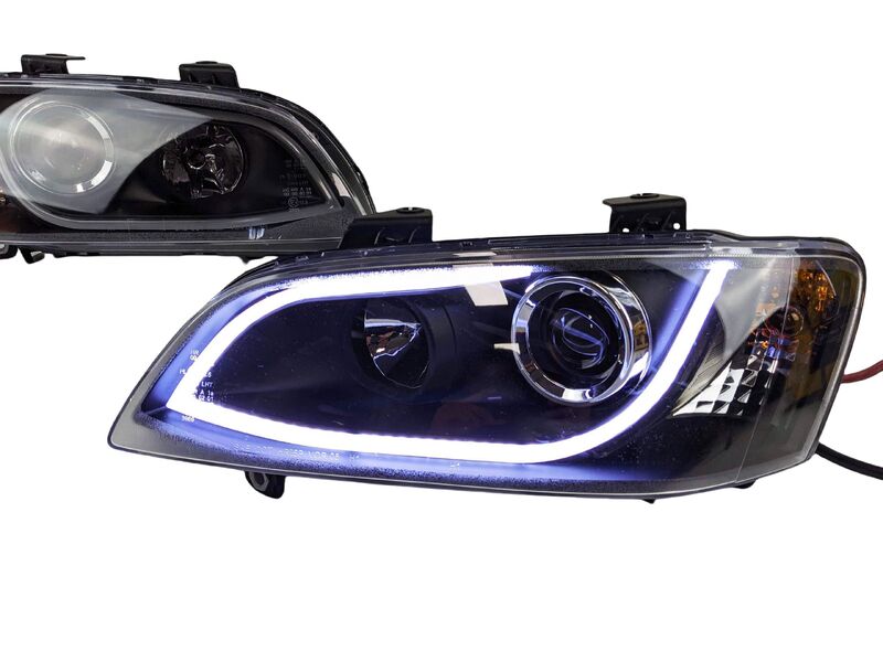 3D DRL LED Projector Headlights Fit For Holden Commodore VE HSV SV8 S1 2006-2010