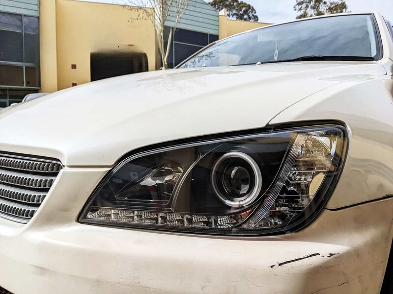 Black CCFL DRL Projector Headlights Fit For Lexus IS200 IS300 Toyota Altezza 1999-2005