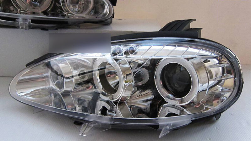 Clear LED Angel Eyes Projector Head Lights Fit For Mazda MX5 NB 2001-2005
