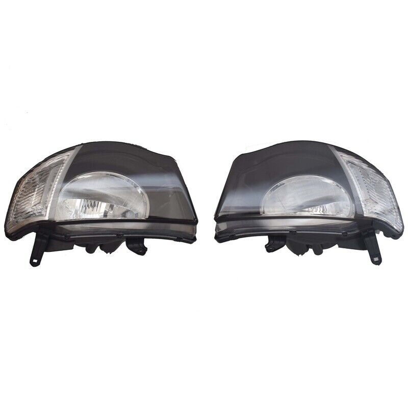 Pair Head Light Lamps Fit For Mitsubishi Triton Ute MN 2009~2015 GL GLX