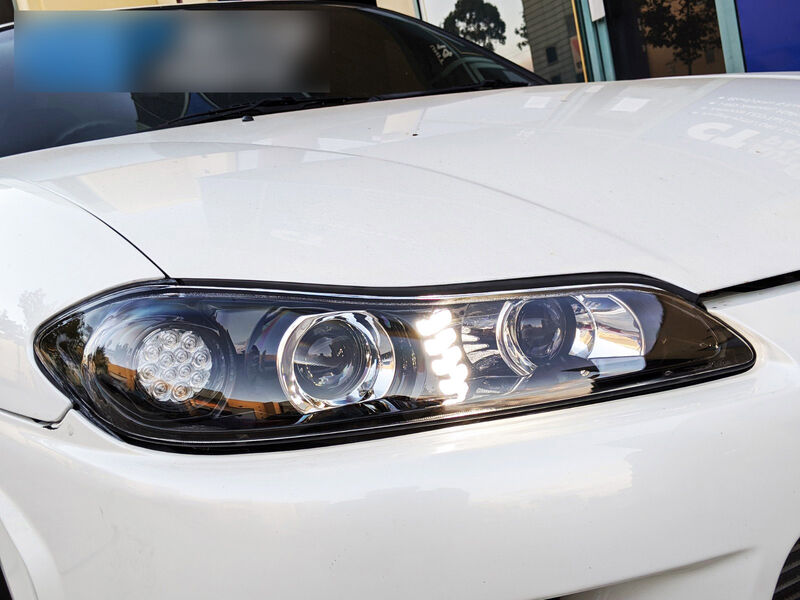 COPLUS Dual LED Projector Head Lights LED Indicators Fit For Nissan 200SX S15 Silvia 1999-2002