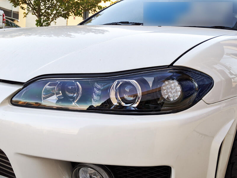 COPLUS Dual LED Projector Head Lights LED Indicators Fit For Nissan 200SX S15 Silvia 1999-2002