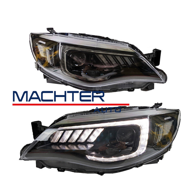 Coplus LED Projector Dynamic Headlights Fit For Subaru Impreza WRX STI G3 2008-2013