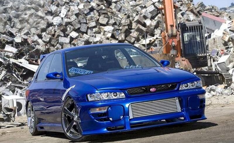Clear Angel Eye LED Projector Headlights Fit For Subaru Impreza WRX STI GC8 1992-2000