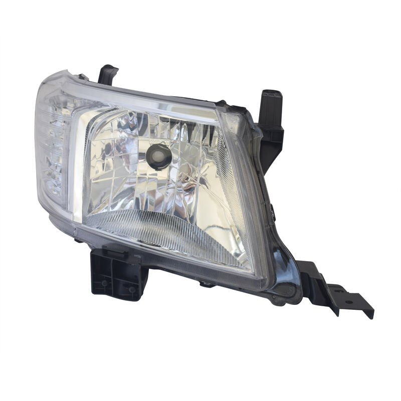 Pair of Head Light Lamp Fit For Toyota Hilux 2011-2015 2WD 4WD Ute Chrome LH+RH