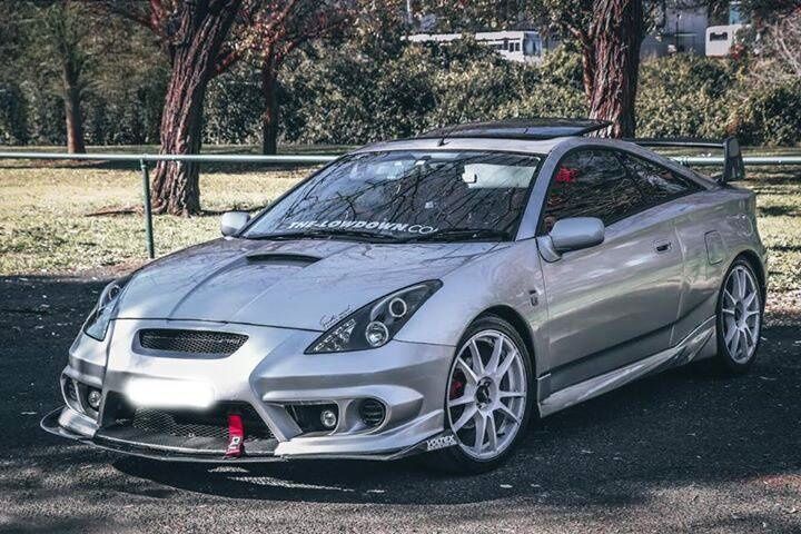 Black CCFL Angel-Eyes Projector Head Lights Fit For Toyota Celica SS2 1999-2005