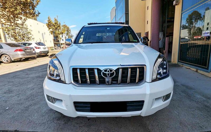 3D Demon Eye Full LED Sequential Blinker Headlights Fit For TOYOTA PRADO FJ120 2003-2009