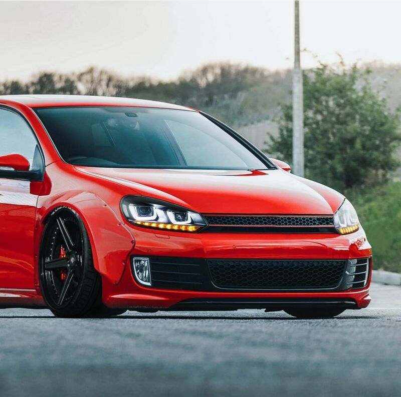 DRL Sequential LED Headlights Fit For Volkswagen VW Golf 6 MK6 GTI TDI 2008-2014