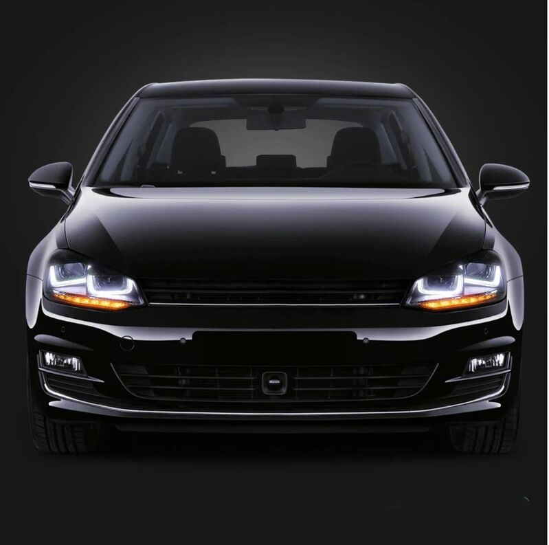DRL Sequential LED Headlights Fit For Volkswagen VW Golf 6 MK6 GTI TDI 2008-2014