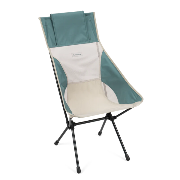 Sunset Chair Bone/Teal with Black Frame