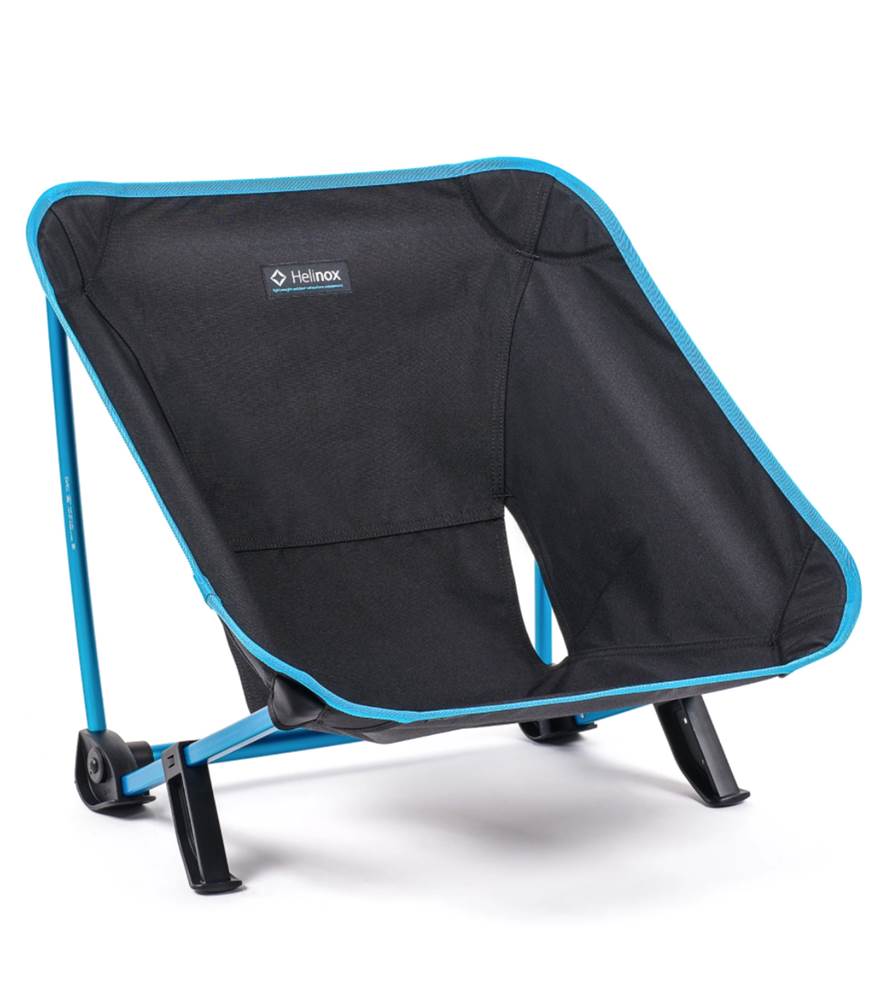 Inclined Festival Chair Black with Blue Frame