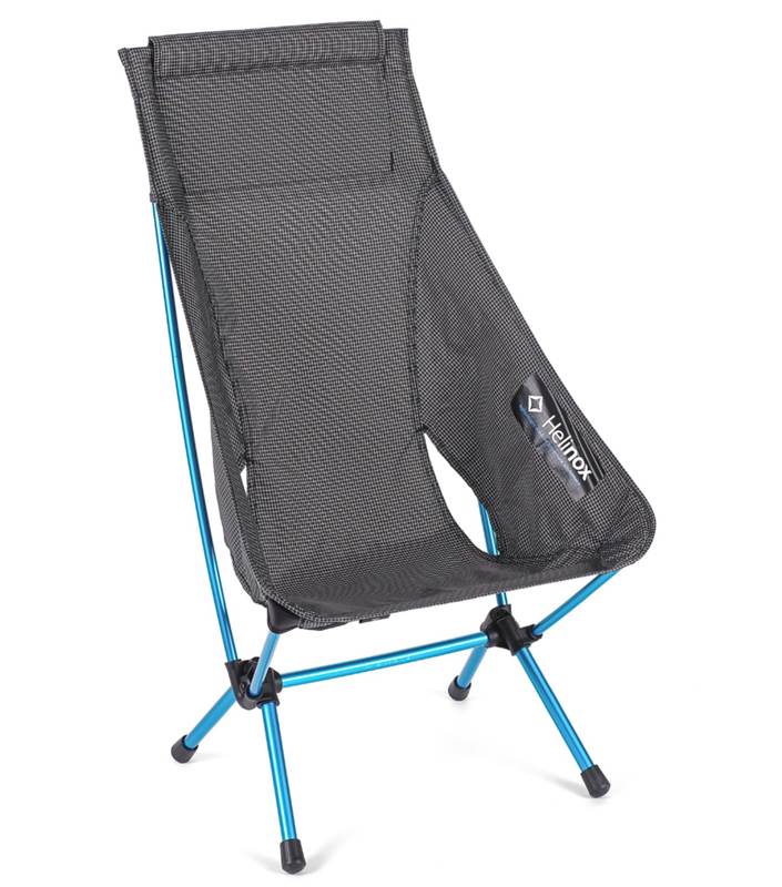 Chair Zero Highback Black with Cyan Blue Frame