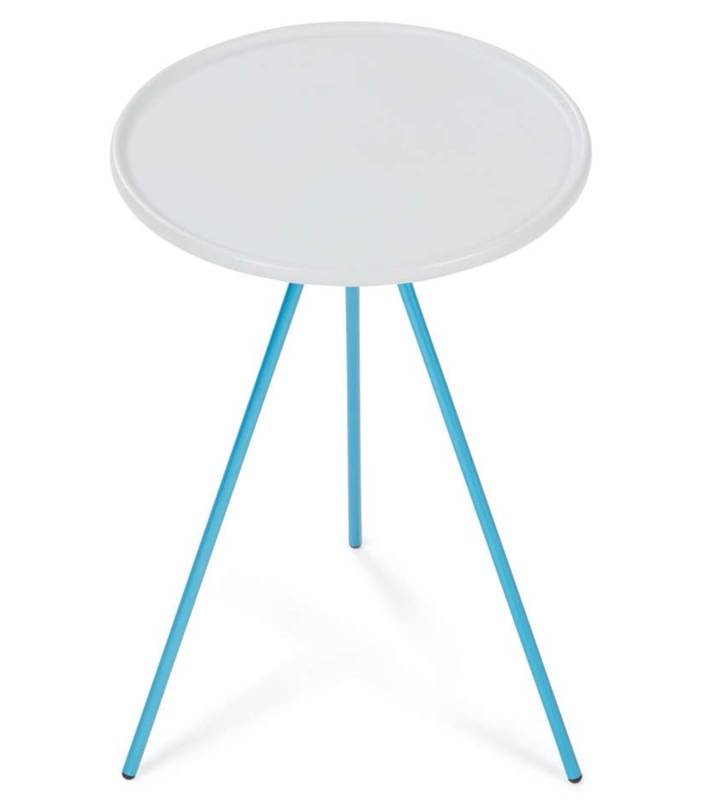 Side Table Small Putty with Blue Frame
