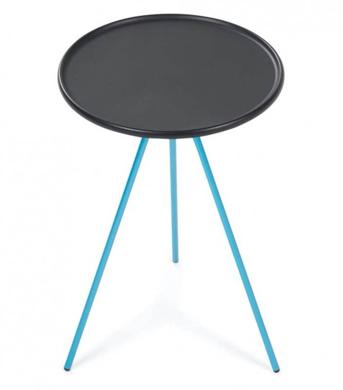 Side Table Medium Black with Blue Frame