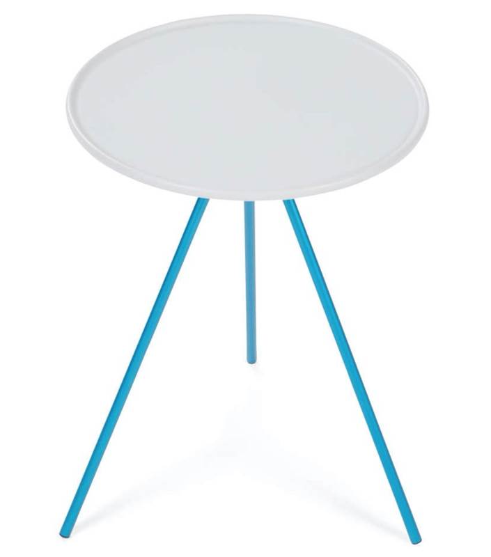 Side Table Medium Putty with Blue Frame