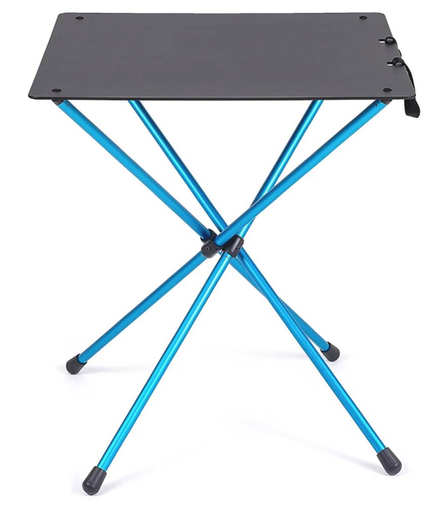 Cafe Table Black with Cyan Blue Frame
