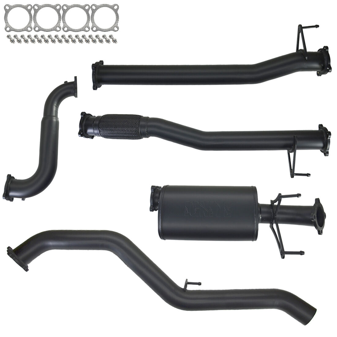Isuzu D-Max Exhaust 3L 2012 to 2016 3" Turbo Back Systems