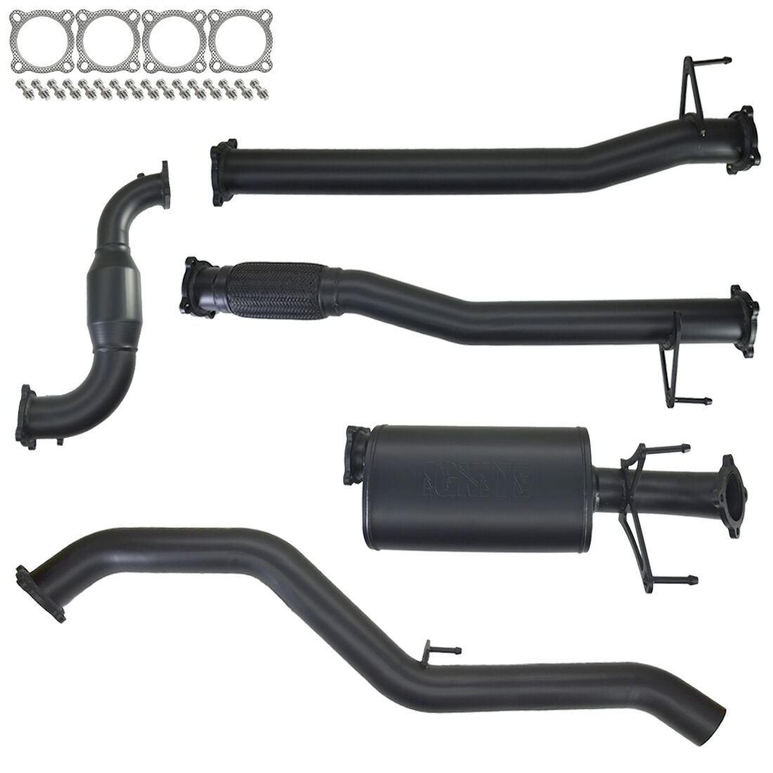 Isuzu D-Max Exhaust 3L 2012 to 2016 3" Turbo Back Systems