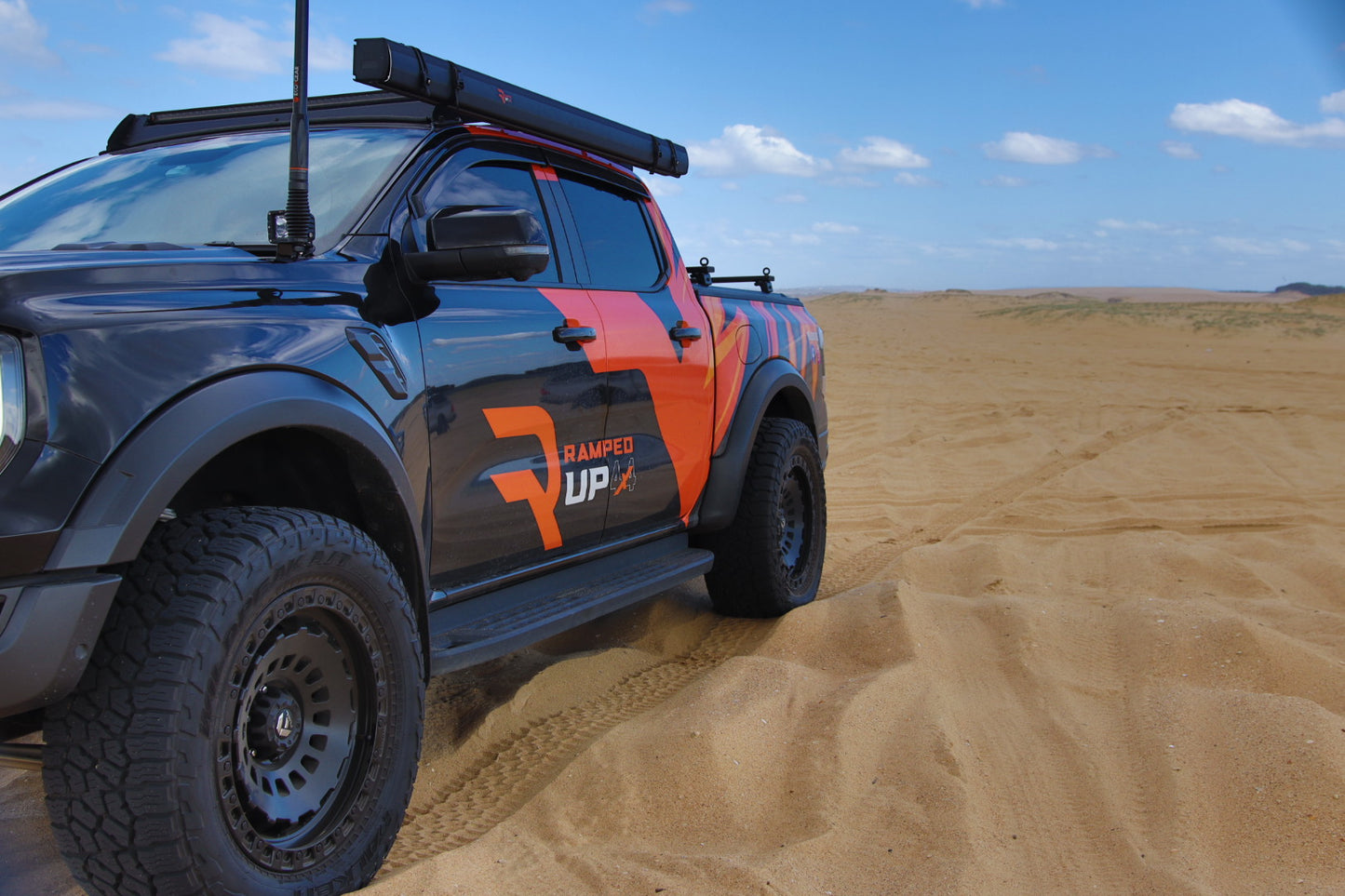 RAMPED UP 4X4 ALUMINIUM HARD SHELL AWNING 2MX3M
