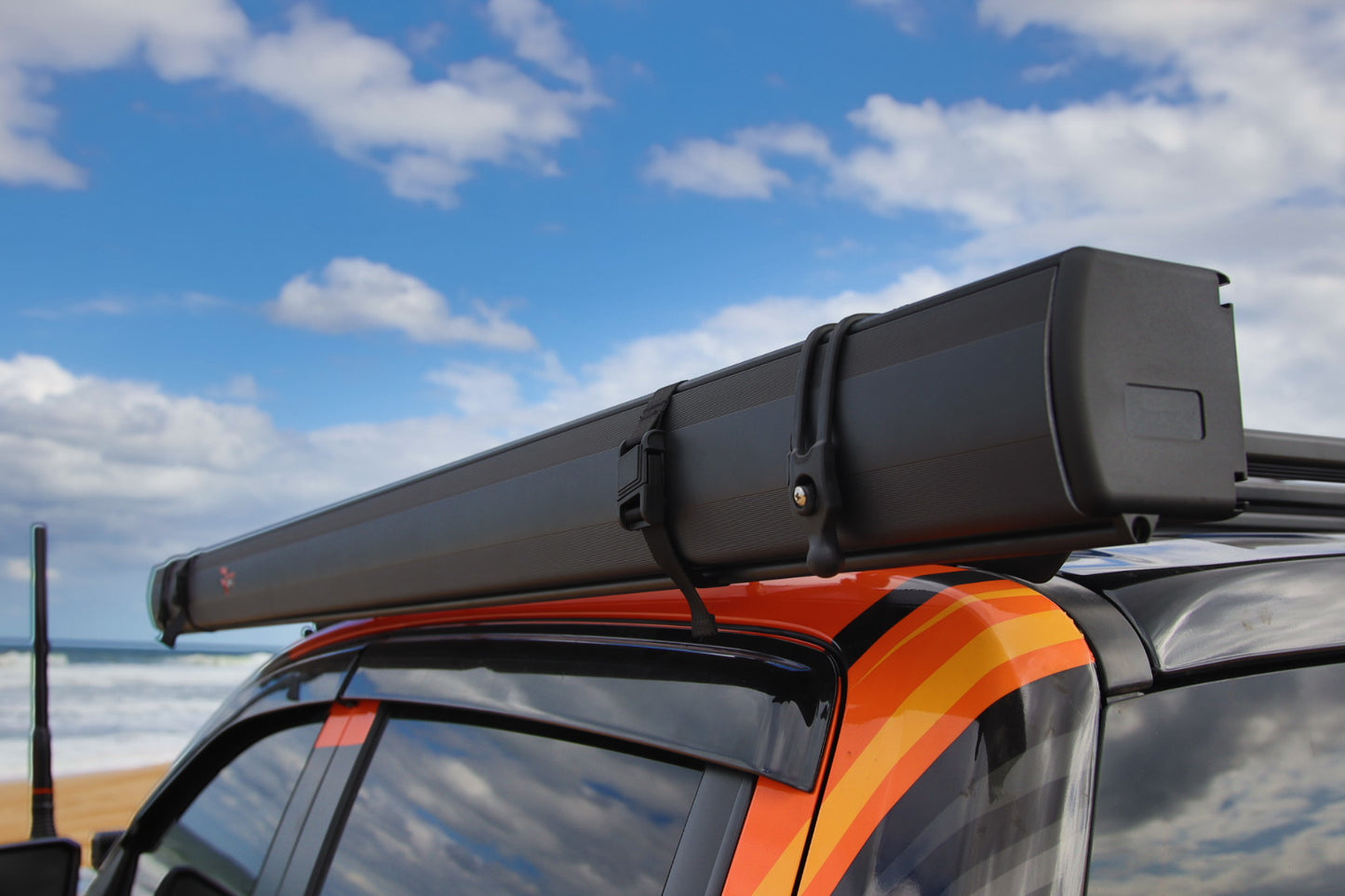 RAMPED UP 4X4 ALUMINIUM HARD SHELL AWNING 2MX3M