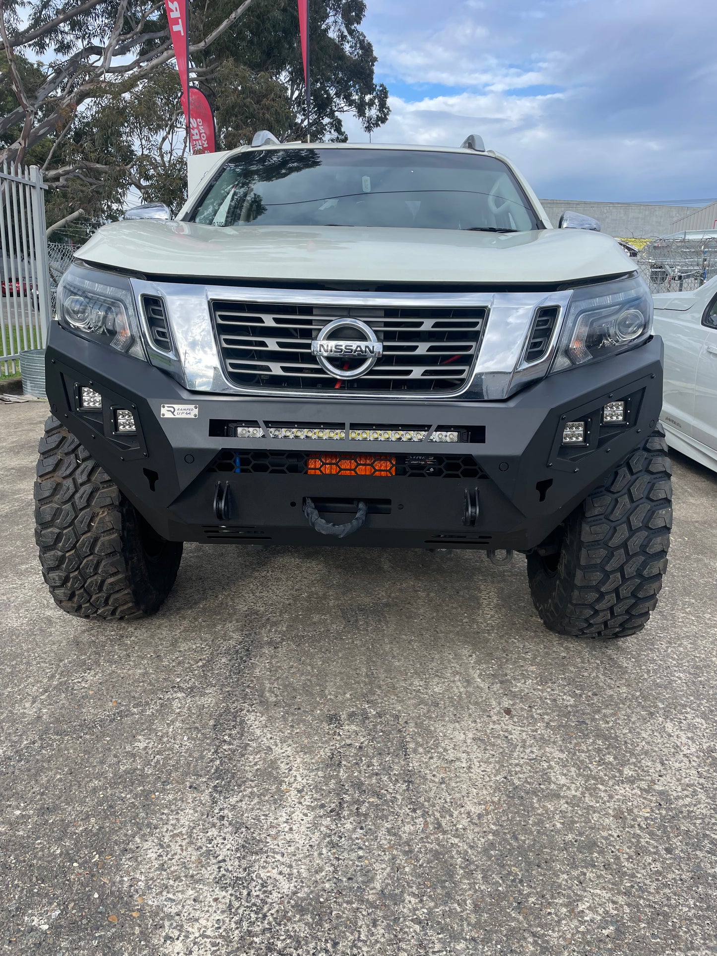 Ramped Up 2015-2020 Nissan Navara Front bullbar ( Matte Black)