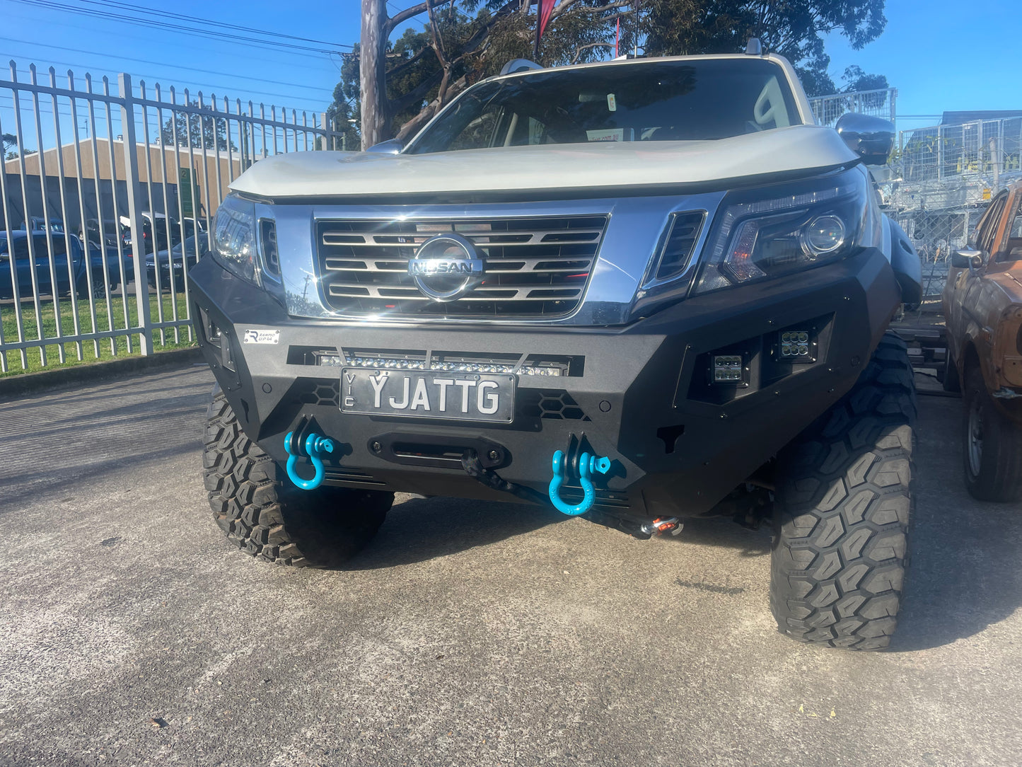 Ramped Up 2015-2020 Nissan Navara Front bullbar ( Matte Black)