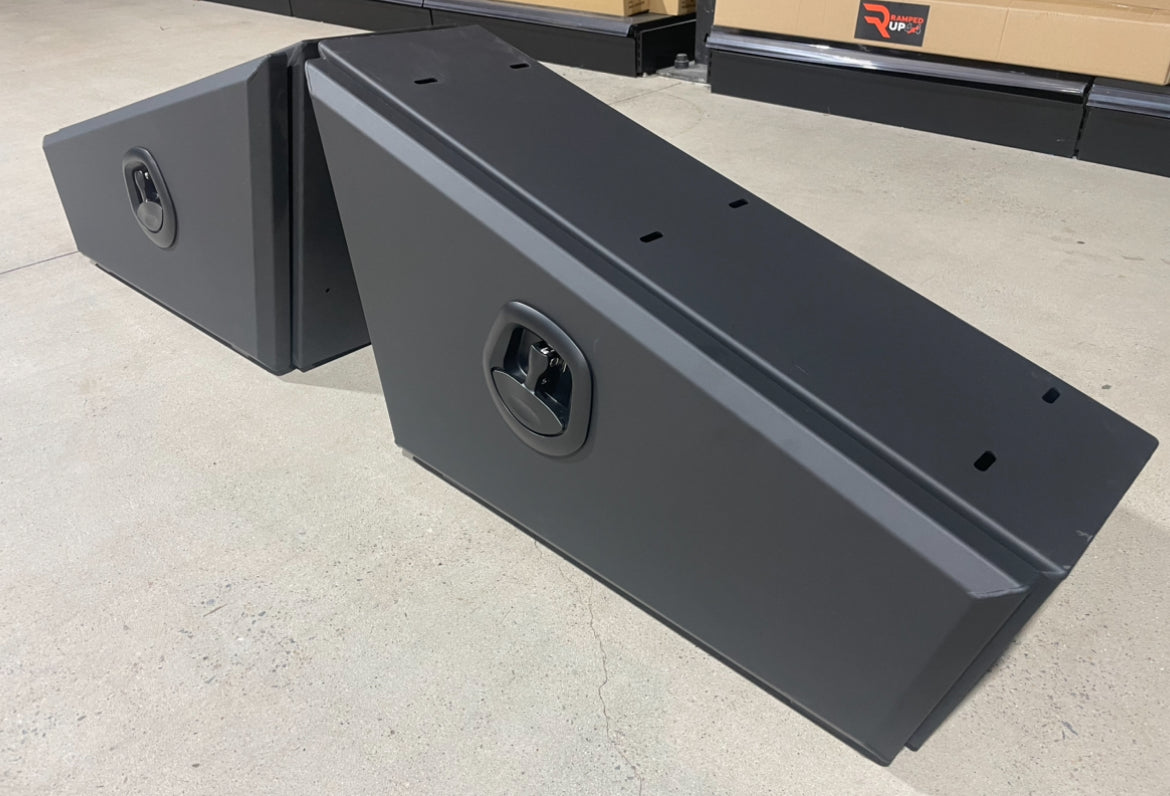 Under Tray Toolboxes Ute Under Body Tool Box (Matt black) pair