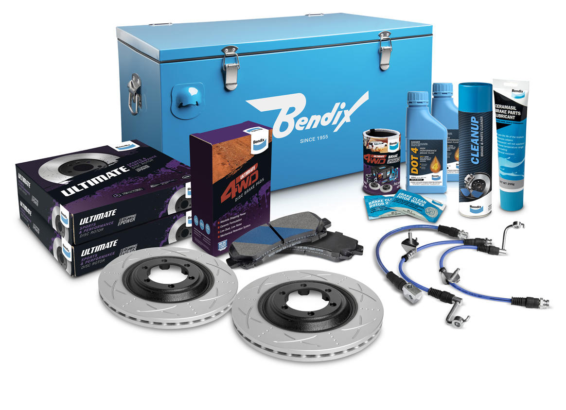 Front 0" Brake Upgrade Kit to suit Holden Colorado RG 2012-2017 & Isuzu D-Max 2012-2020 with flat (inboard) rotor, no VSC