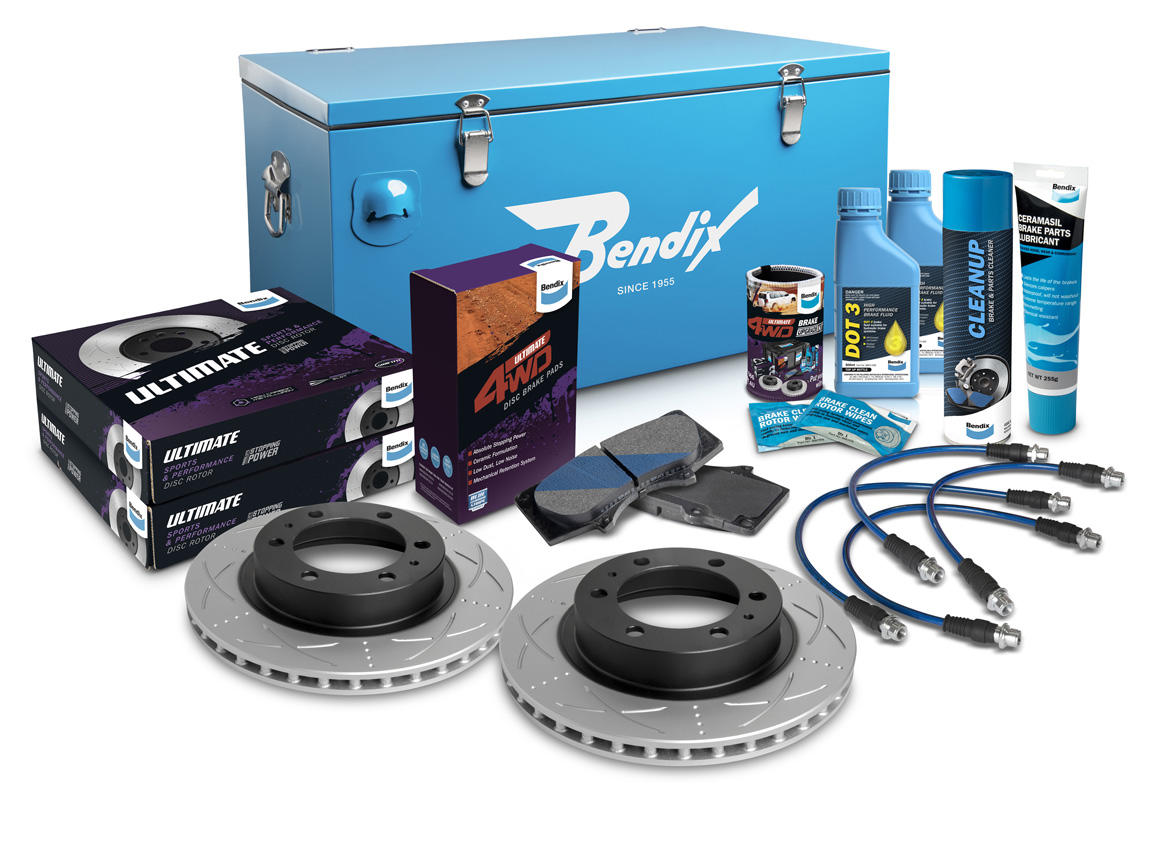 Front 4" Brake Upgrade Kit to suit Toyota Hilux KUN26 2006-2011 with 319mm Rotor & VSC