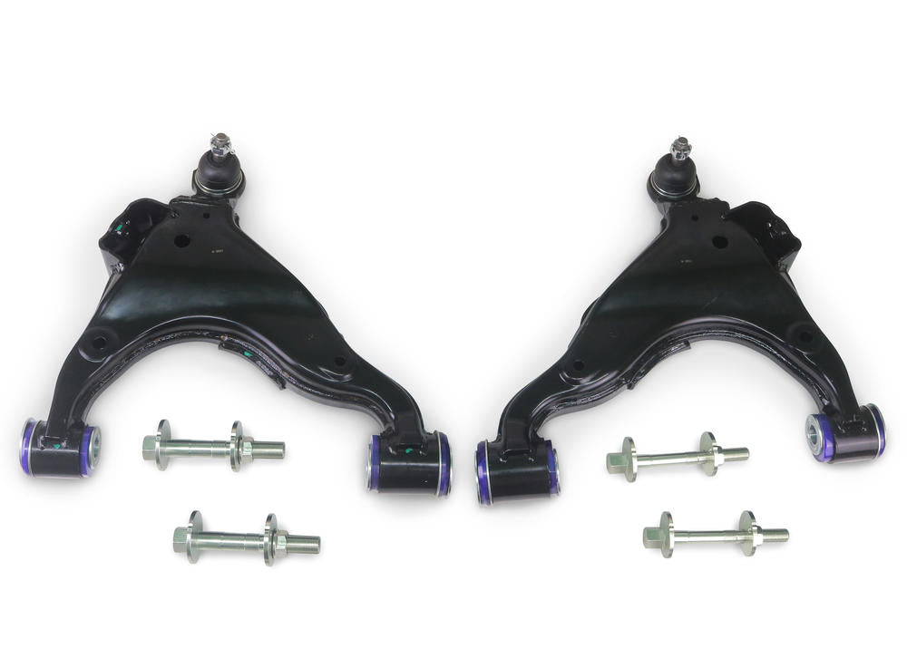 Front Lower Offset Control Arm Kit including Ball Joints to suit Toyota Prado 150 Series 2010-on (KDSS vehicles)