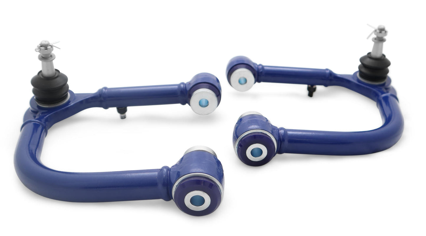 Front Fixed Offset Upper Control Arm Assembly including Ball Joints to suit VW Amarok, Ford Everest UB / P704 and Ranger PY / P703 4x4 with Aluminium Steering Knuckles